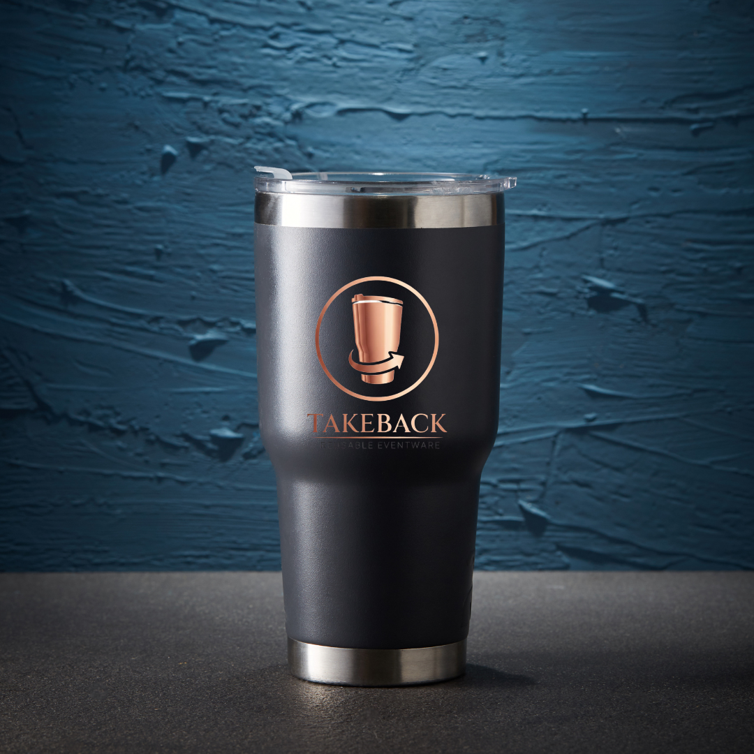 Stainless steel travel mug