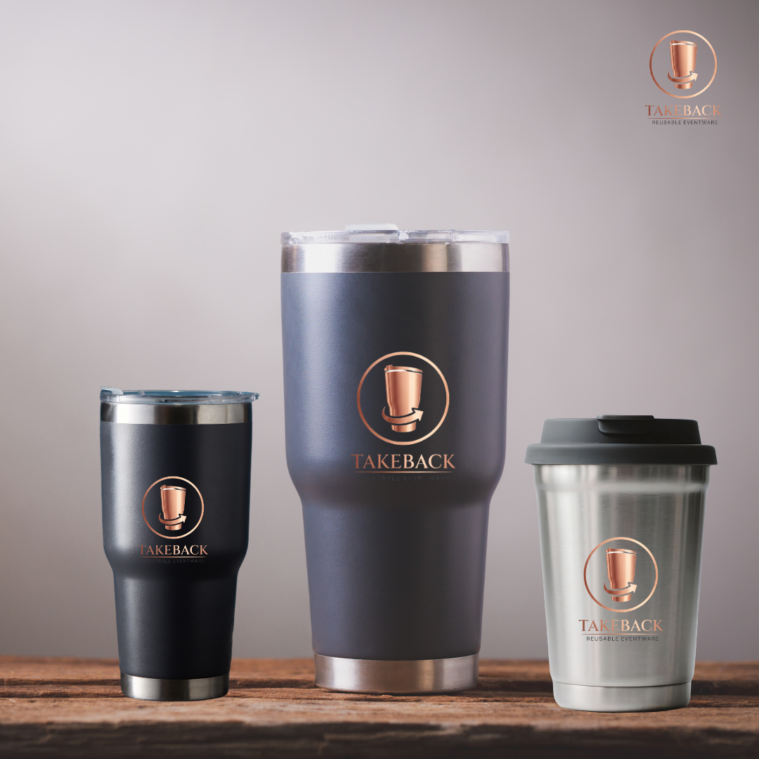 White reusable coffee cup